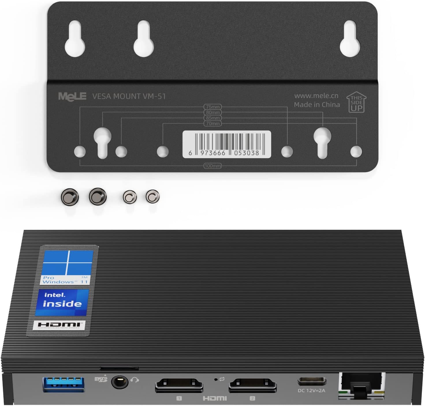 Fanless Mini PC J4125 8G 128GB E915