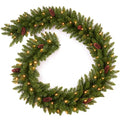 Pre-lit 9 Ft Christmas Garland with 50 Led Lights W859286
