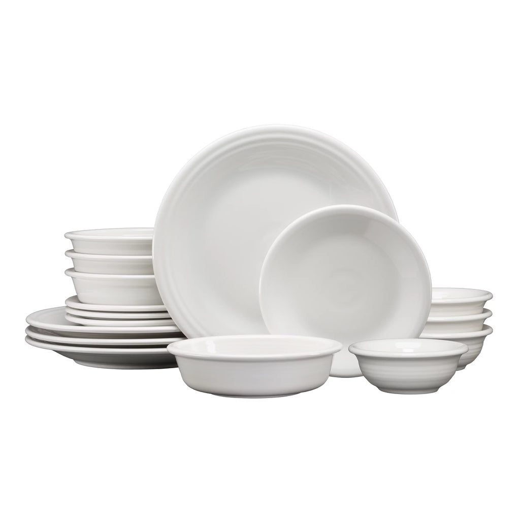 16pc White Dinnerware Set Z596
