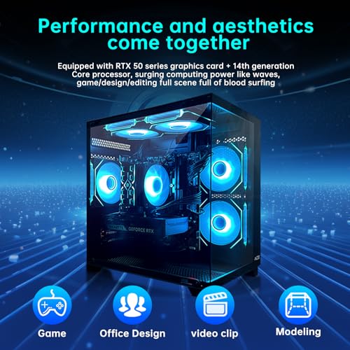 Intel Core i5 14400F RTX 4060 32GB RAM 1TB SSD Tower Computer C756