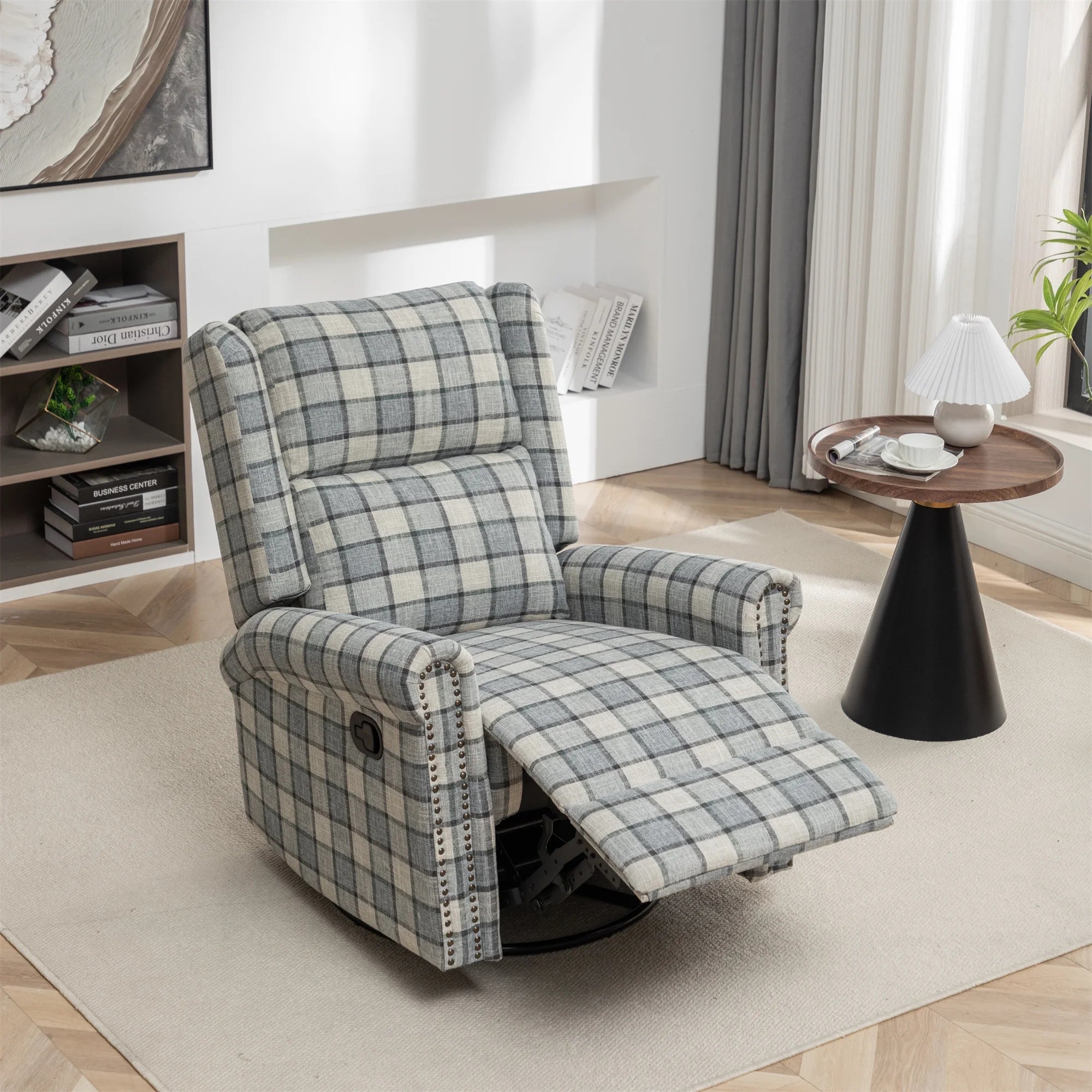Green Swivel Rocker Recliner Chair D930