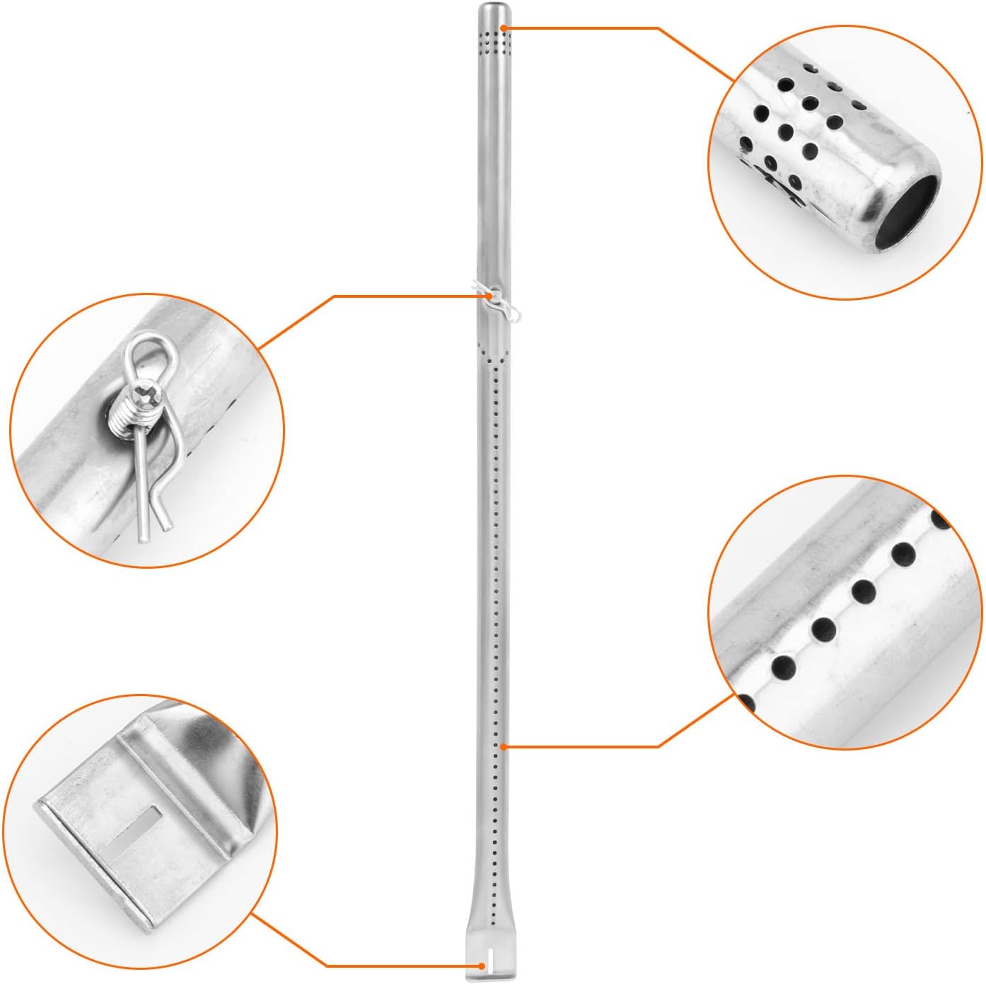 Grill Part Kit with Heat Plates, Burners, Crossover Tube, Ignition W443