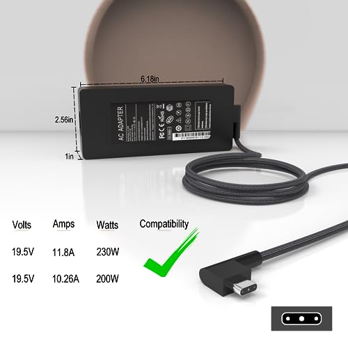 230W 19.5V 11.8A AC Adapter Z932857