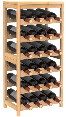 12 Bottles 3 Tier Bamboo Wine Rack C404576