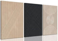 Set of 3 Framed Neutral Abstract Canvas Wall Art 16"x24" N285