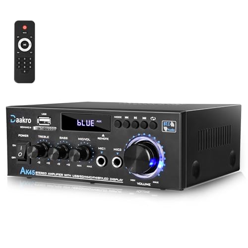 300W 2 Channel Bluetooth Stereo Audio Amplifier F127