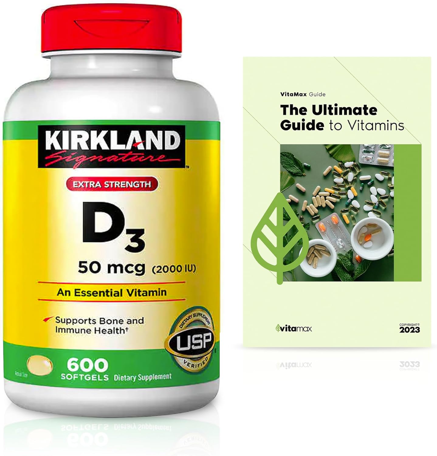 Extra Strength D3 50 mcg, 600 Softgels B55546