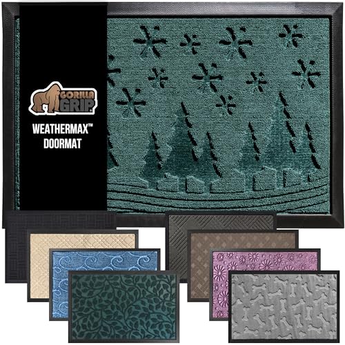 Gray Diamond 17x29 Natural Rubber Doormat O3380