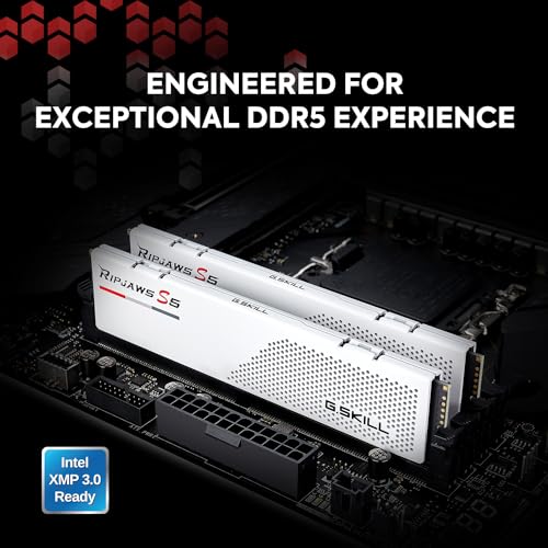DDR5 RAM 32GB (2x16GB) 6000MT/s CL32-38-38-96 1.35V Desktop Computer Memory UDIMM Matte White N1885