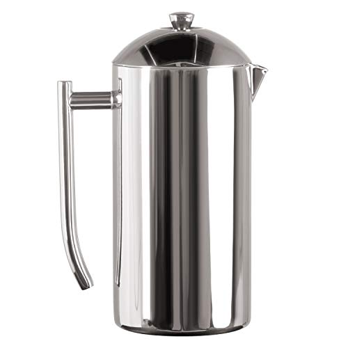 Polished 17 Ounces Double-Walled Stainless-Steel French Press Coffee Maker S741