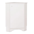 White Corner Storage Cabinet with Doors 29.25" W x 36" H S784225