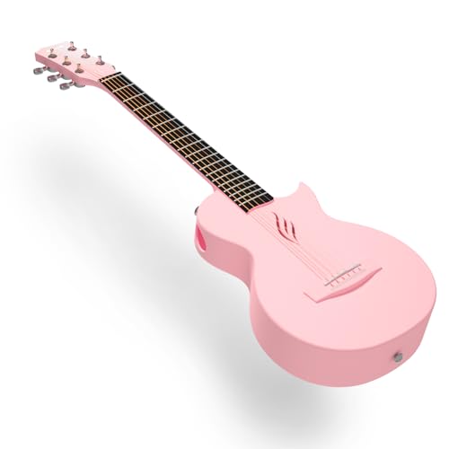 Carbon Fiber Acoustic Guitar 1/2 Size with Starter Bundle Kit (Black) G870783