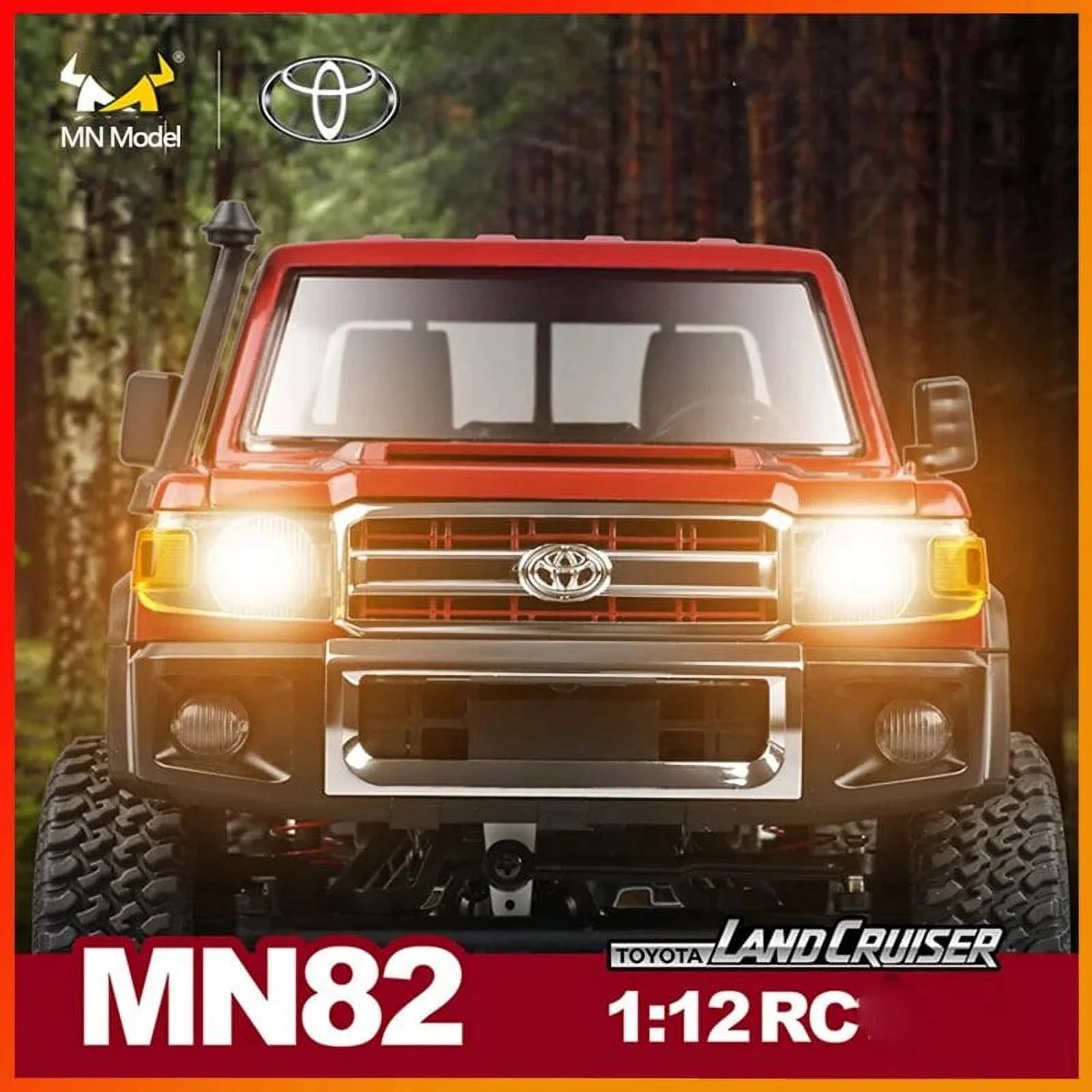 Red 1:12 Remote-controlled Off-road Pickup Truck U3131