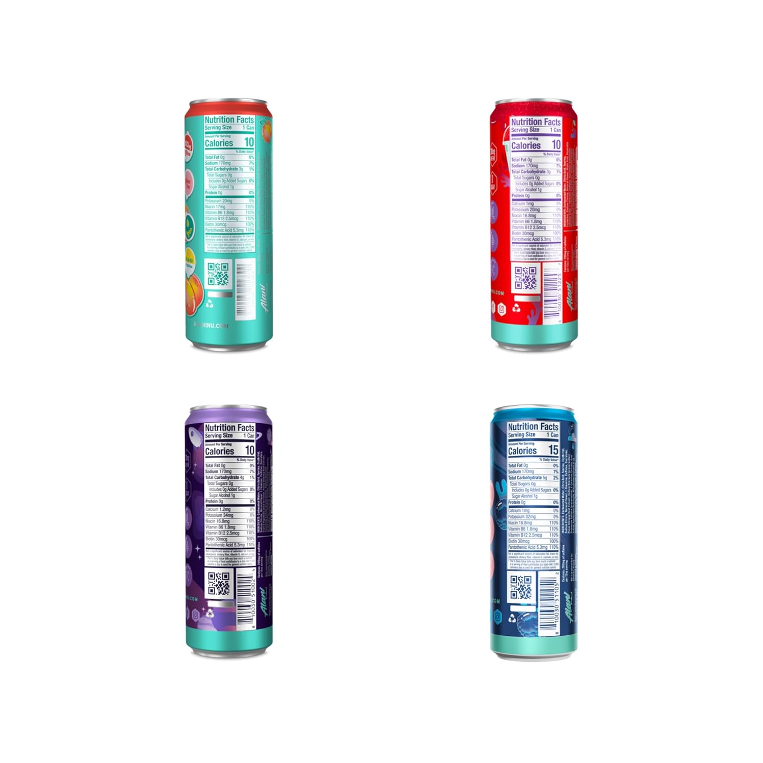 12 Fl Oz Cans (6 Pack) Low Calorie Sugar Free Energy Drink G6286