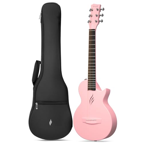 Carbon Fiber Acoustic Guitar 1/2 Size with Starter Bundle Kit (Black) G870783