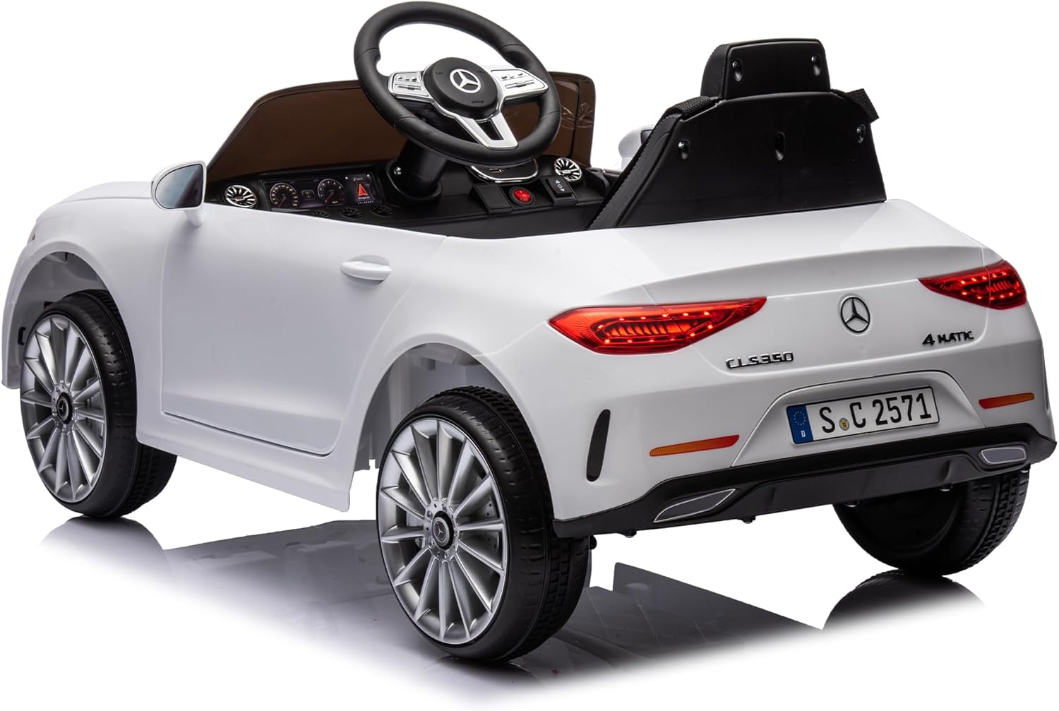 White 12v Electric Ride On Car I273