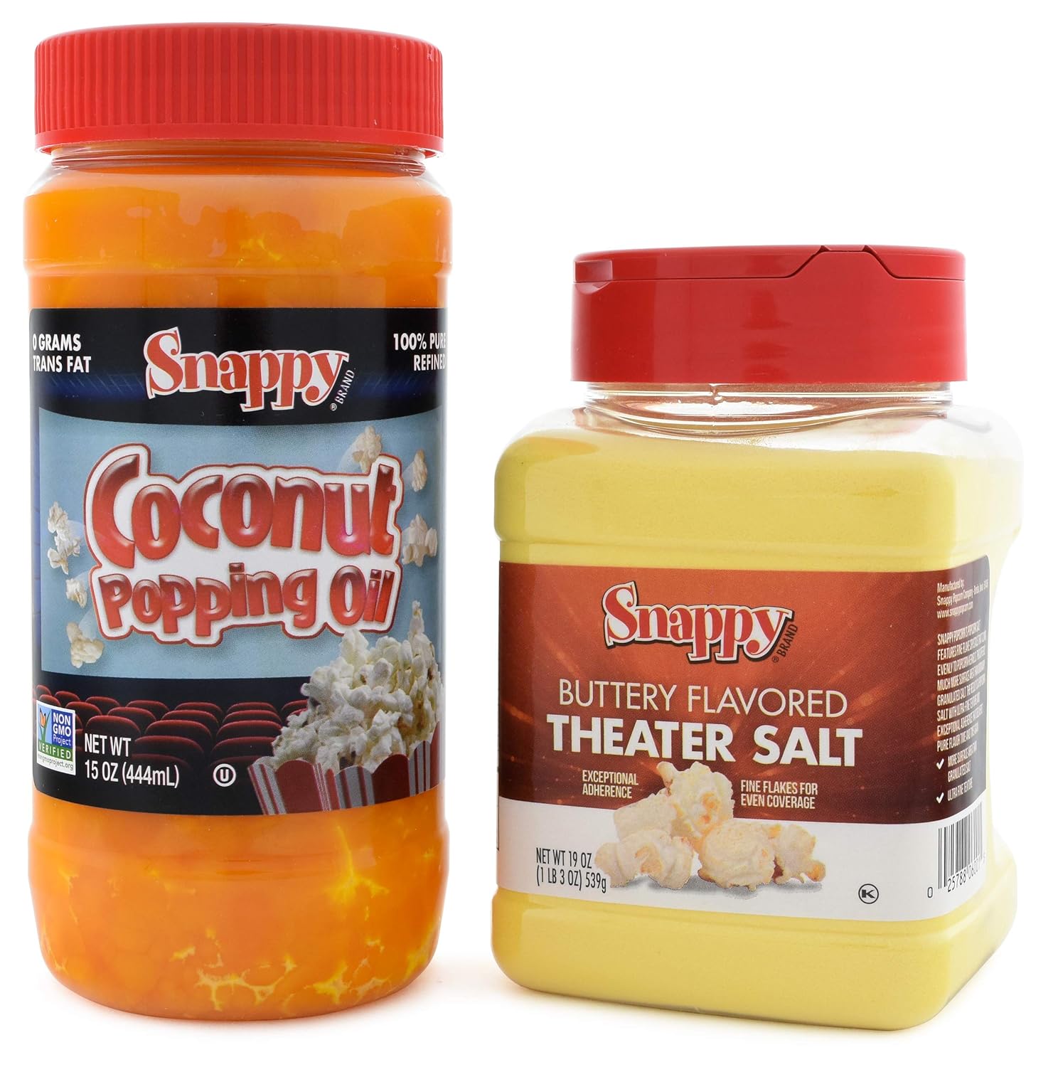 15 oz Coconut Popping Oil, 19 oz Popcorn Salt V224615