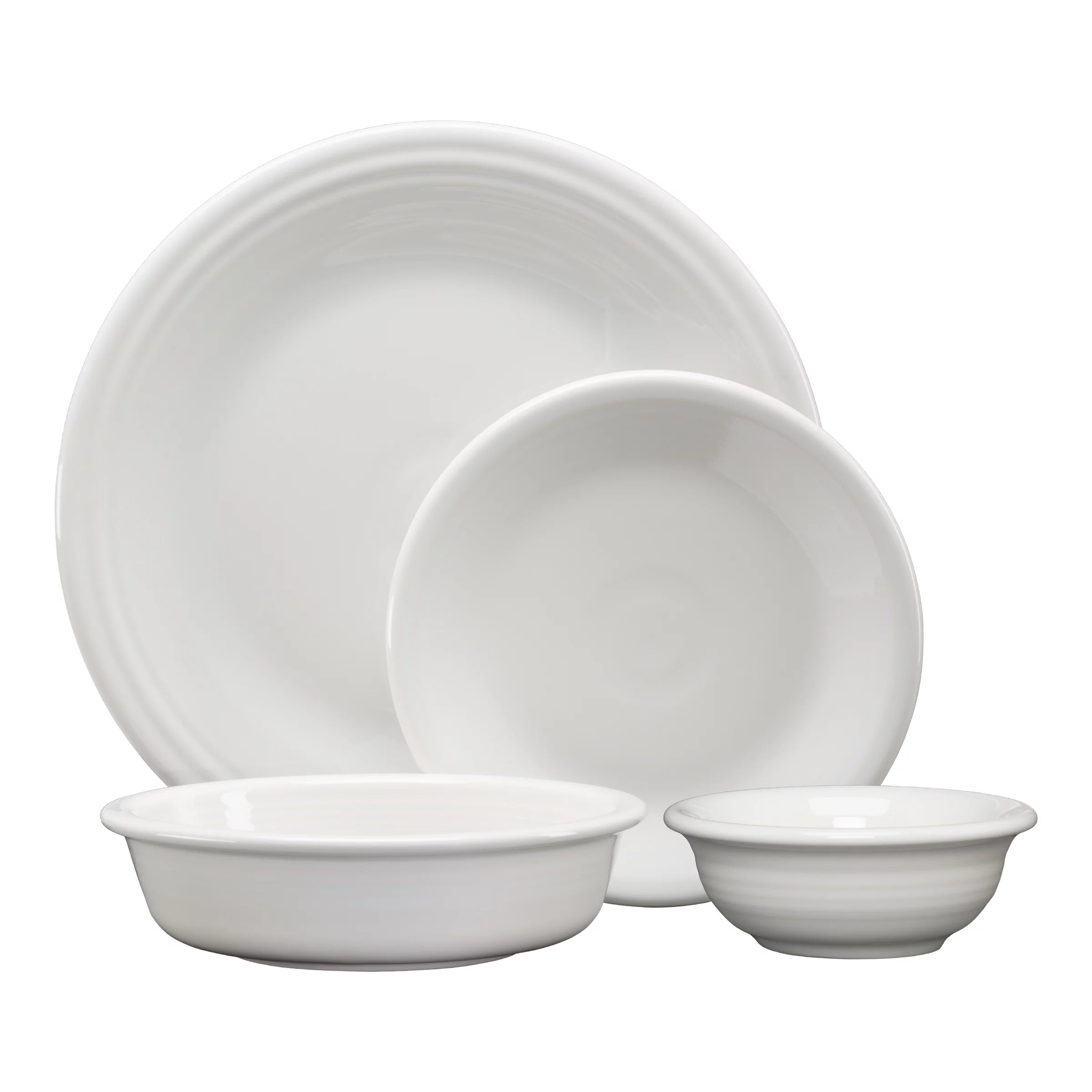 16pc White Dinnerware Set Z596