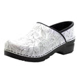 Printed Leather Clogs K449983