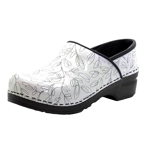 Printed Leather Clogs K449983