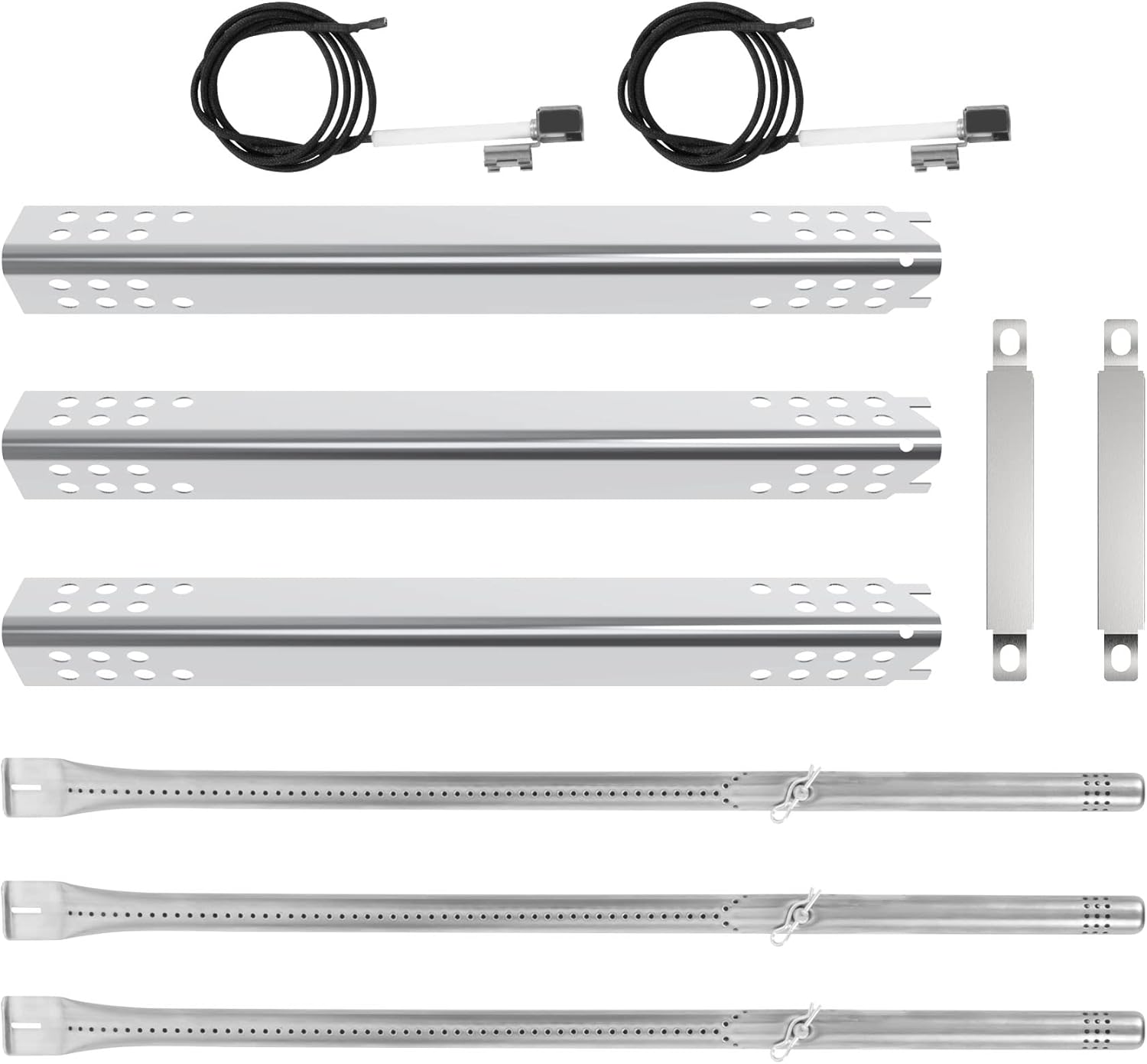 Grill Part Kit with Heat Plates, Burners, Crossover Tube, Ignition W443