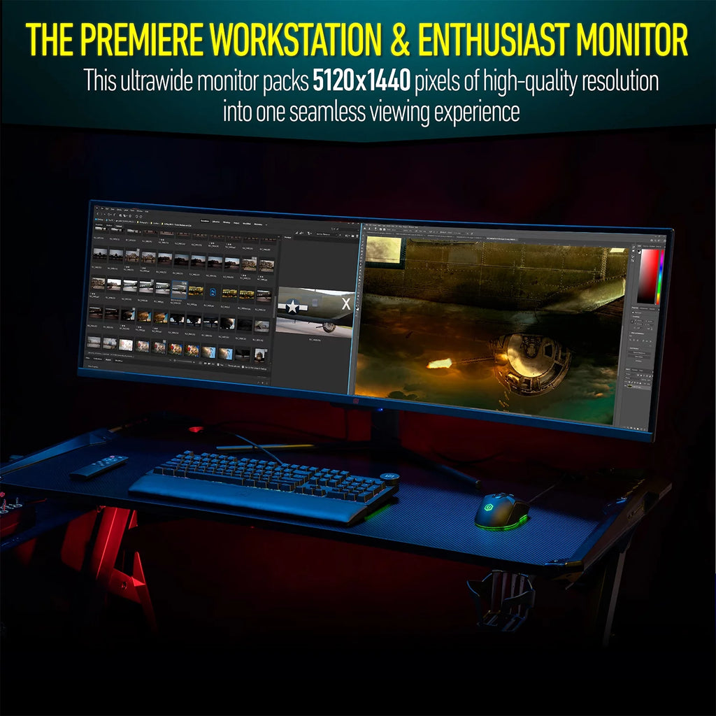 49" Curved Ultrawide 5K Gaming Monitor, 32:9, 120 Hz P9032
