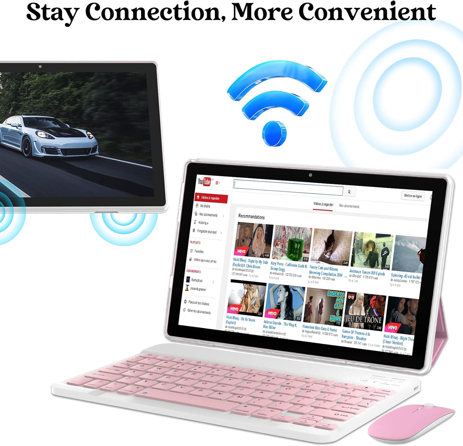 10.1" Android 13 Tablet 64GB+8GB RAM Pink G366