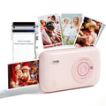 Pink Mini Portable Photo Printer with Bluetooth U1027