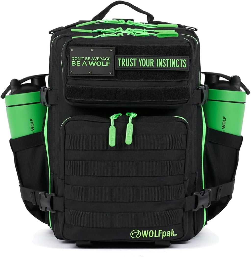 25 L BackPack Black Neon Green E43790