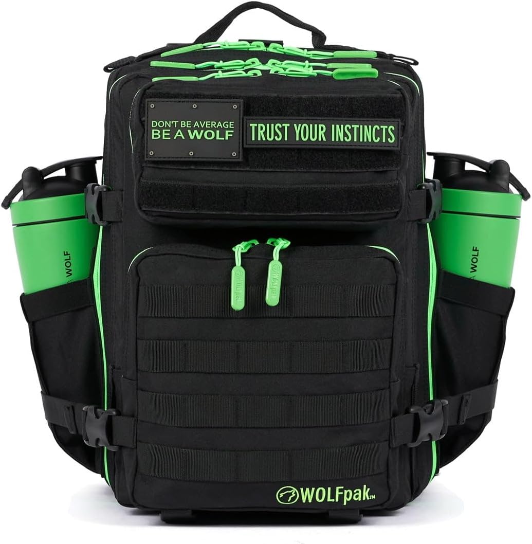 25 L BackPack Black Neon Green E43790