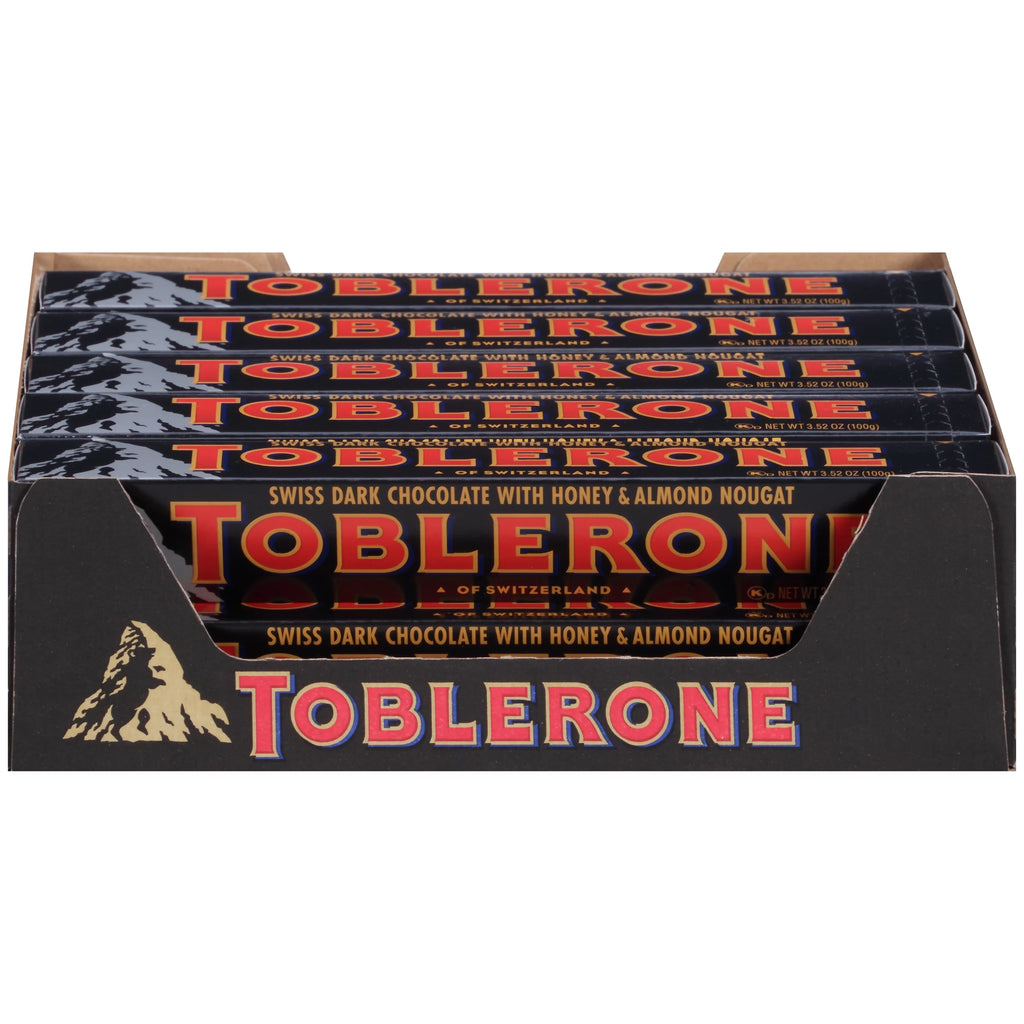 Swiss Dark Chocolate Bar, 3.52 oz, Pack of 20 Q3189