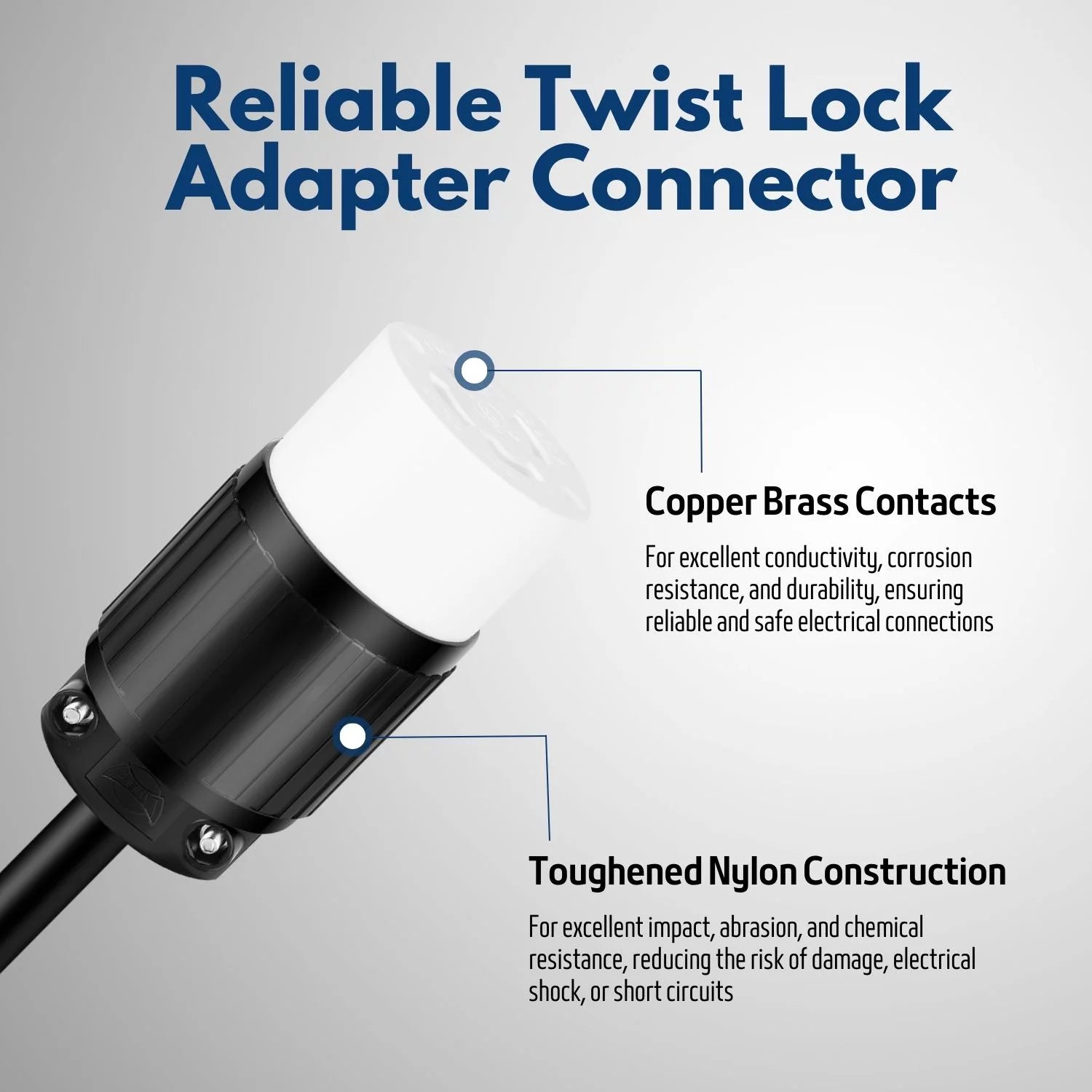 30 AMP 125/250V 3 Pole 4 Wire Locking Connector Z690