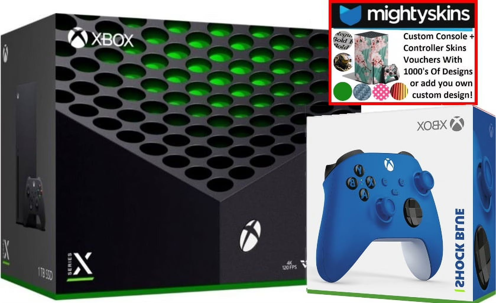 Xbox Series X 1TB Console with Extra Wireless Controller - Shock Blue X31958
