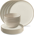 16-Pc Stoneware Dinnerware Set, Navy N6302