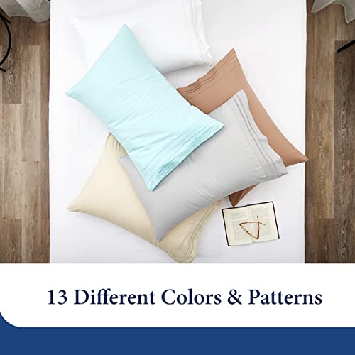 Set of 2 Standard White Pillowcases R417