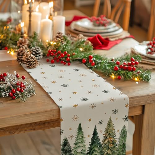 Red Christmas Table Runner 13x72 Inch C599094