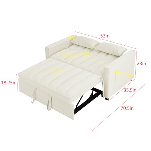 Black Velvet Convertible Sleeper Sofa Bed J24364
