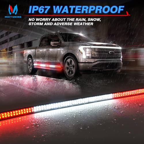 2PCS 70 inch Red White LED Sequential Strobe Light Strip M547804