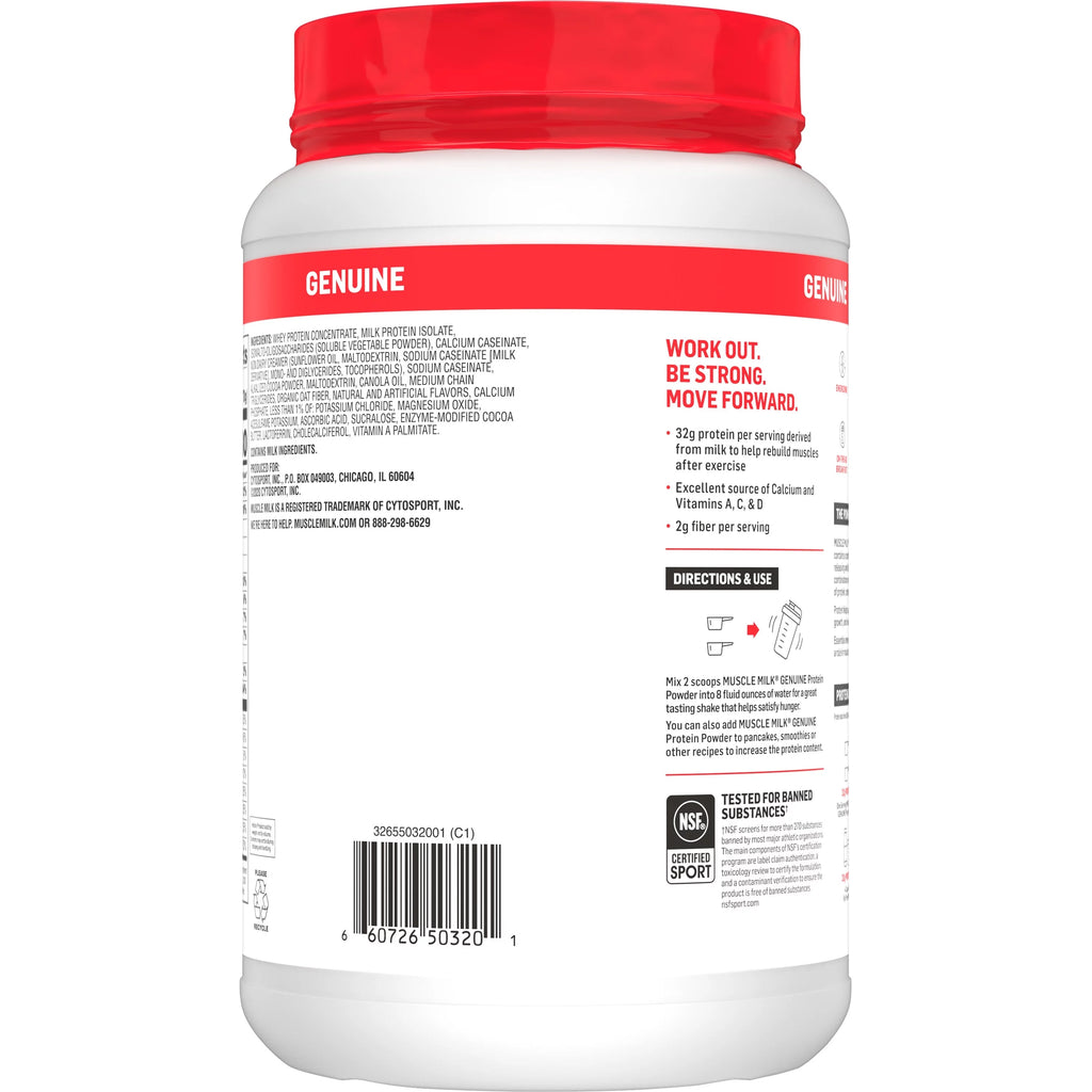 Chocolate Protein Powder, 2.47 Pound, 16 Servings A412847