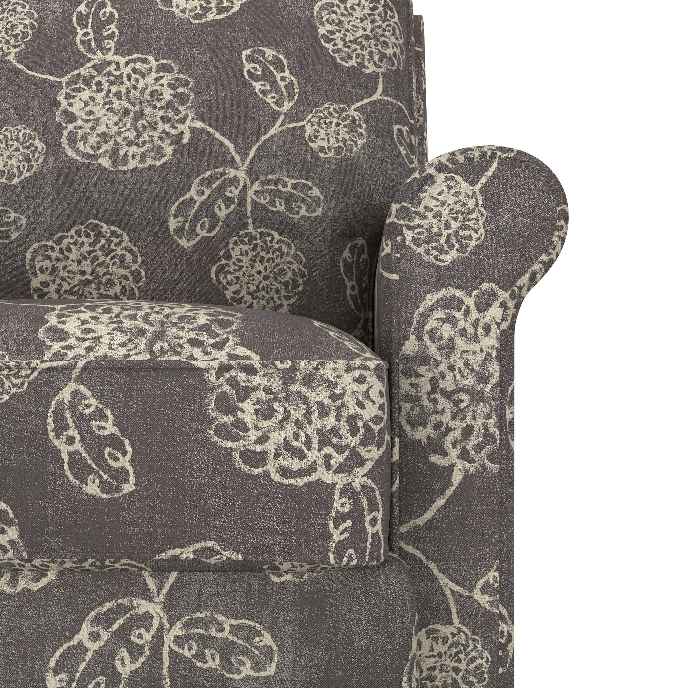 Warm Multi Floral Push Back Recliner Chair I91926