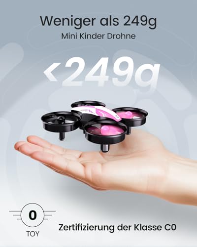 Red Mini Drone with 3 Batteries Y2583