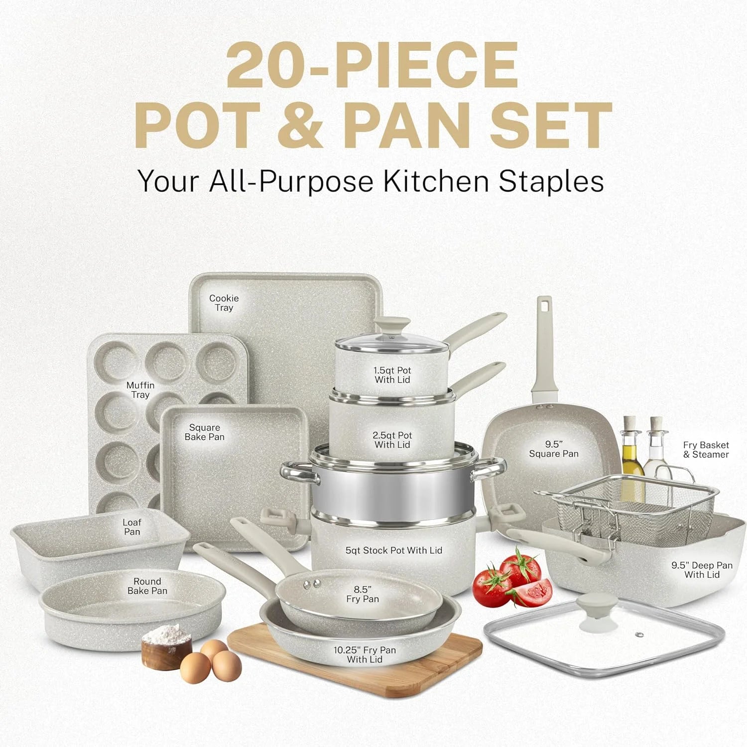 20 Pc Cookware Set T4871