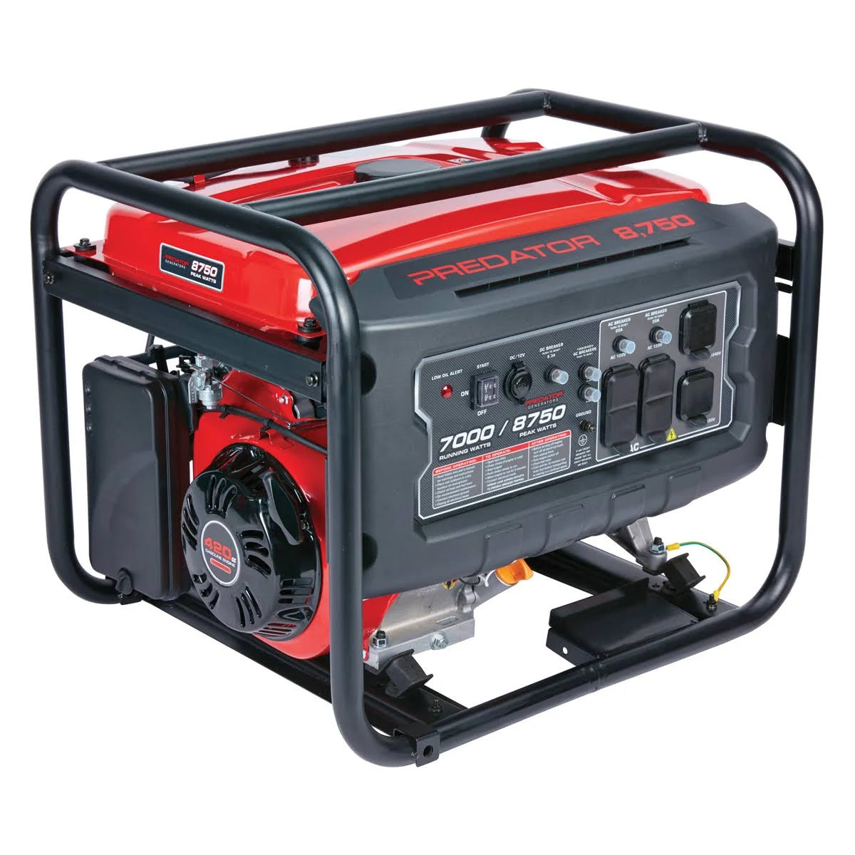 8750 Watt Max Starting Gas Powered Generator O12792