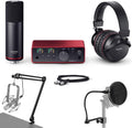 USB Audio Interface with CM25 Condenser Microphone and SH-450 Headphones T21985