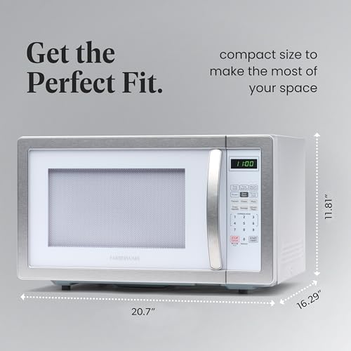 1000 Watts 1.1 cu ft Black Stainless Steel Microwave Oven N942304