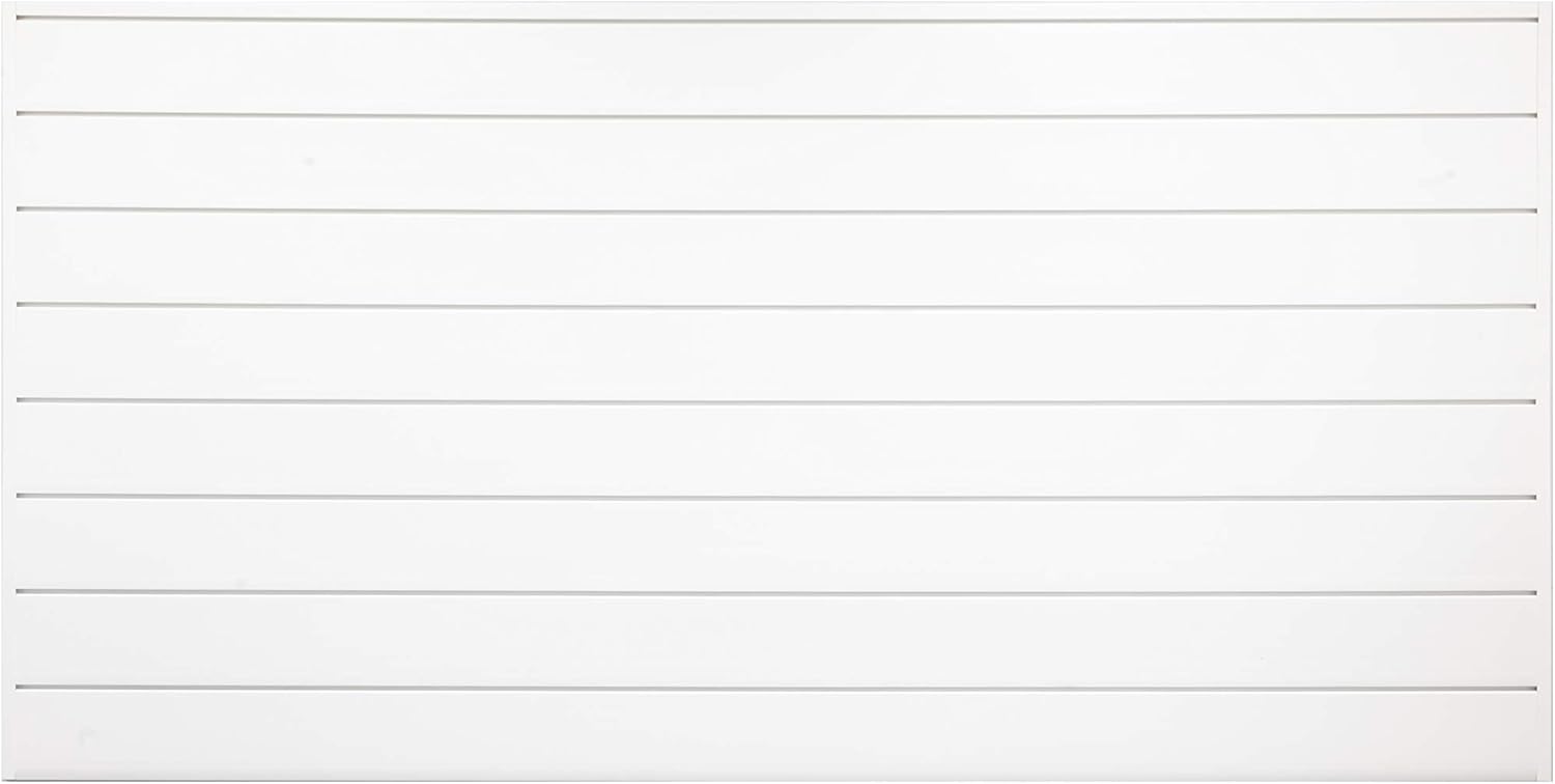 PVC Slat Wall Panels, 6 Inch - 8ft by 4ft (32 sqft) Section, Graphite F657