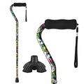 Folding Lightweight Offset Handle Adjustable Walking Stick H6375
