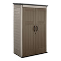 Beige/Brown 4 x 2.5 Ft Resin Outdoor Storage Shed C8861
