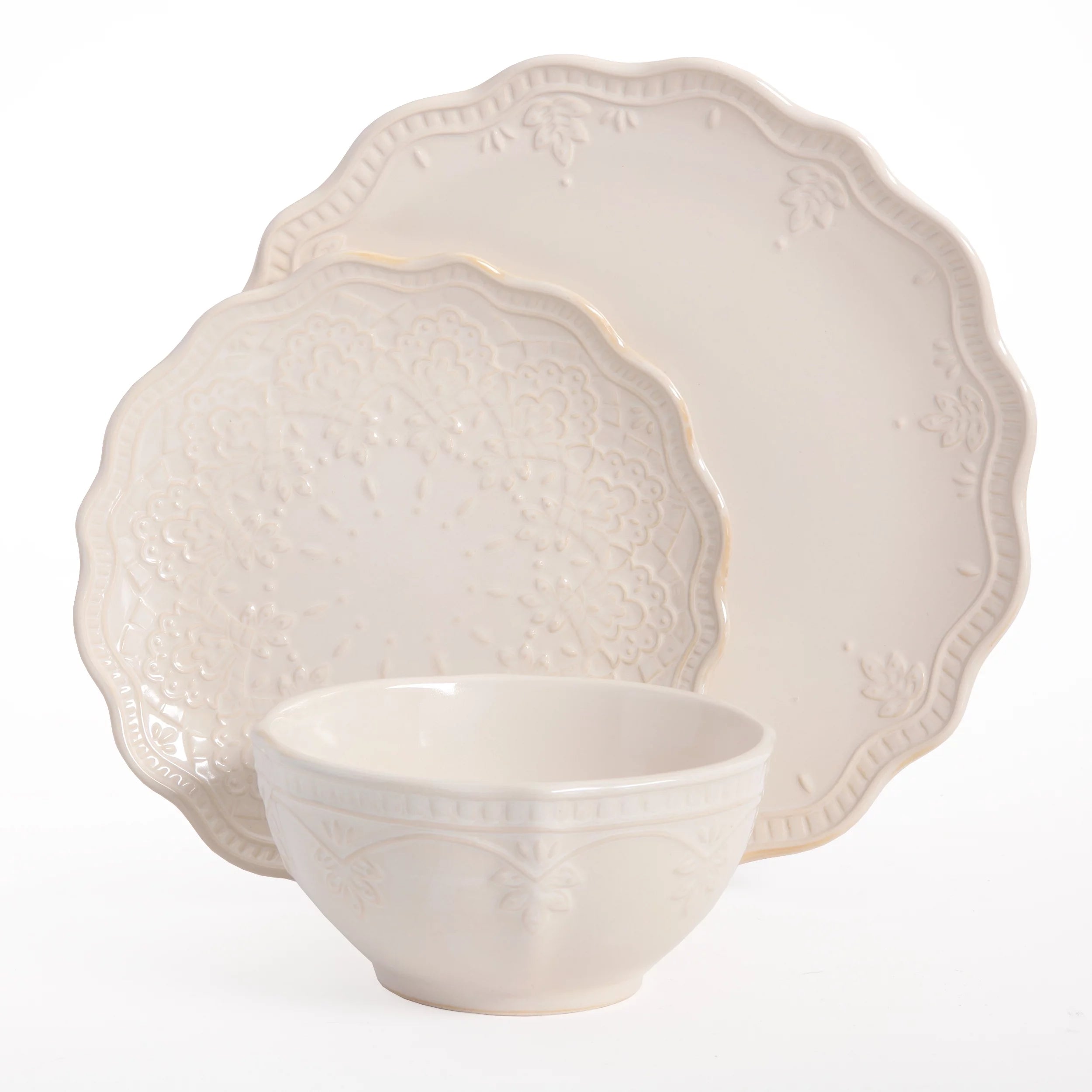 12-Piece Linen Dinnerware Set R919263