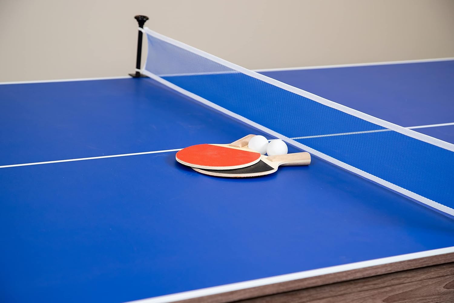 7-ft Air Hockey Table Tennis Combination with Dining Top and Two Storage Benches S105